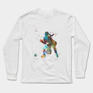 Girl softball player Long Sleeve T-Shirt